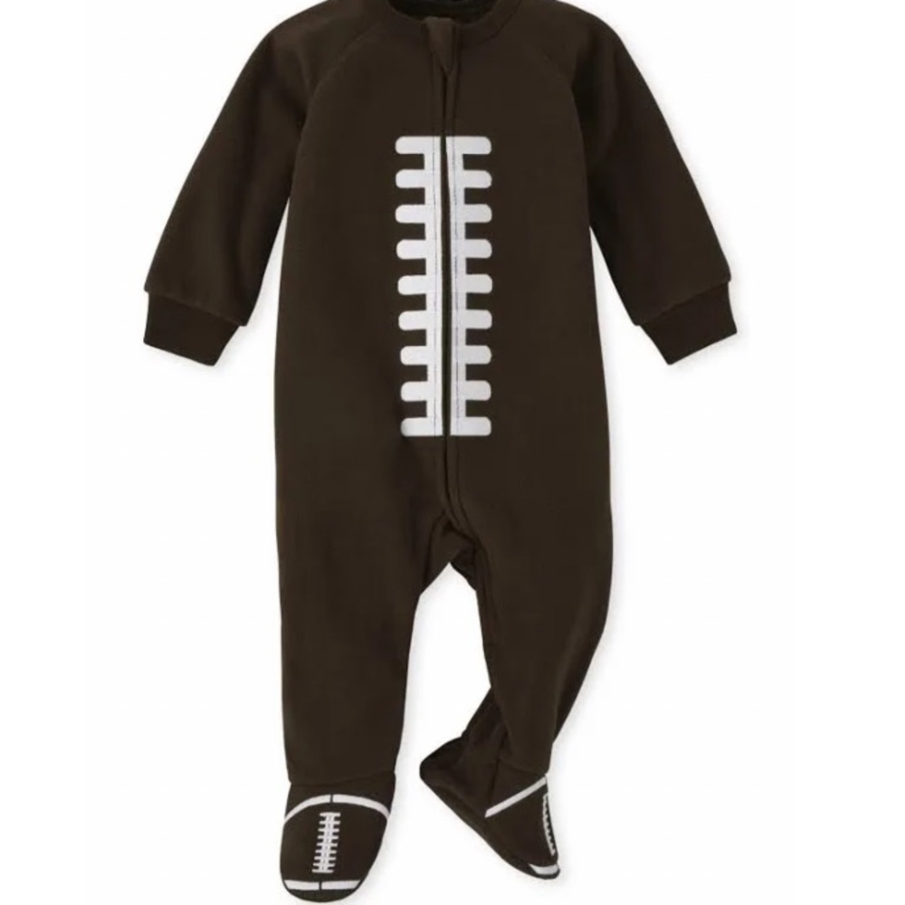 Baby Football Fleece Sleeper – 0-3 Months – The Children’s Place